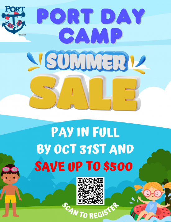 Port Day Camp Summer Sale 2025